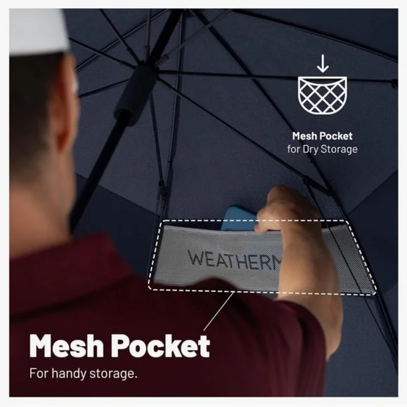 NEW GEORGETOWN UNIVERSITY GOLF UMBRELLAWEATHERMAN ALUMNI COLLEGIATE GIFT